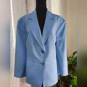 Le Suit Light Blue Women's Blazer